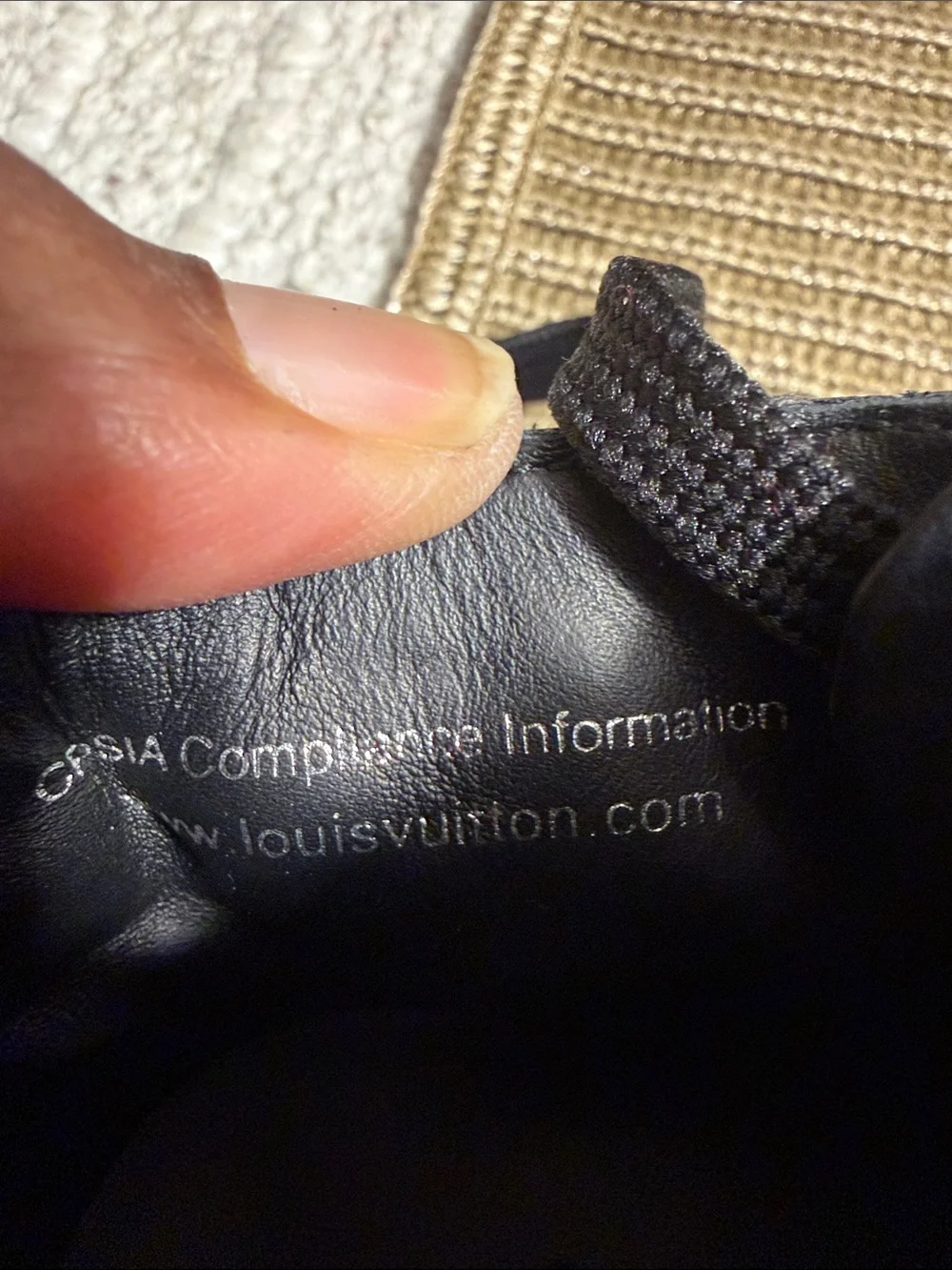 Louis Vuitton Kids High Top Sneakers EU 25 US 8 Black Damier Zip NWOT